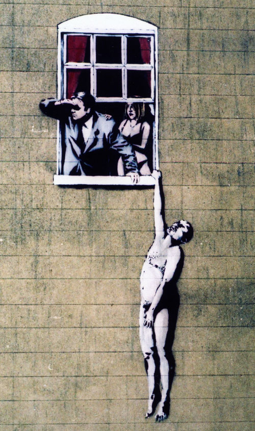 Banksy street art 'saved' by public vote in Bristol