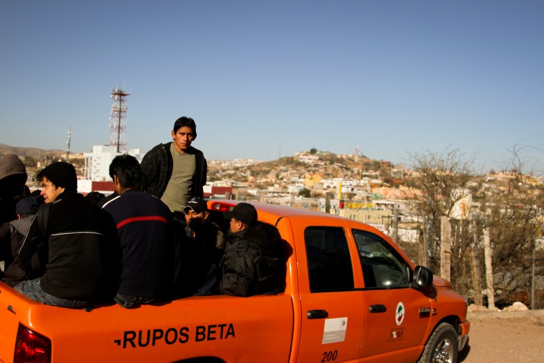 Grupos Beta agents provide transportation for deportees in Nogales, Sonora. Photo Credit: Murphy Woodhouse