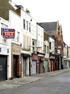 Closed Businesses in Humber Street. Image Credit: Andy Beecroft