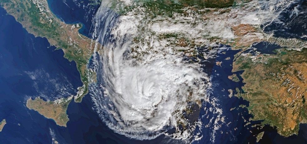 Mediterranean hurricane (Medicane) Ianos over Greece